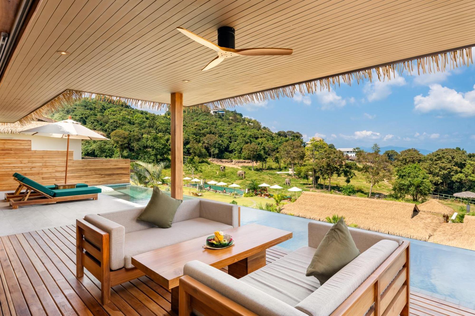 Wild Cottages Elephant Sanctuary Resort Amphoe Koksamui Exterior foto